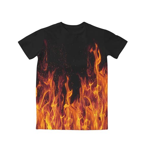 Fire Flames T Shirt Custom Made Fashion D Sublimation Print Plus Size On Storenvy Wholesale
