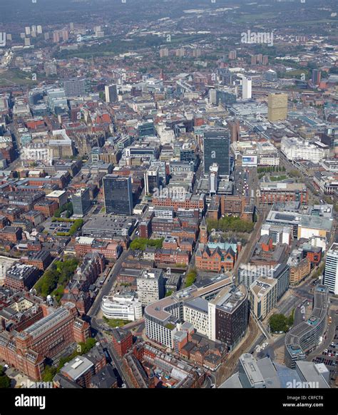 The East Side Of Manchester City Centre From The Air North West