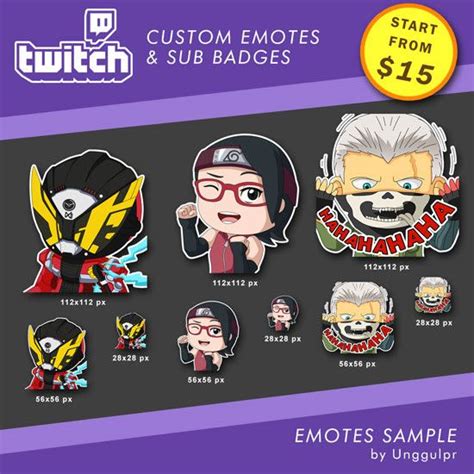 Simply download the sub emotes below and then upload the files to your channel. draw custom and original cute anime style twitch emotes ...
