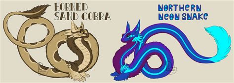 Fluffy Snake And Cobra Customs Batch By Darkylucifer On Deviantart