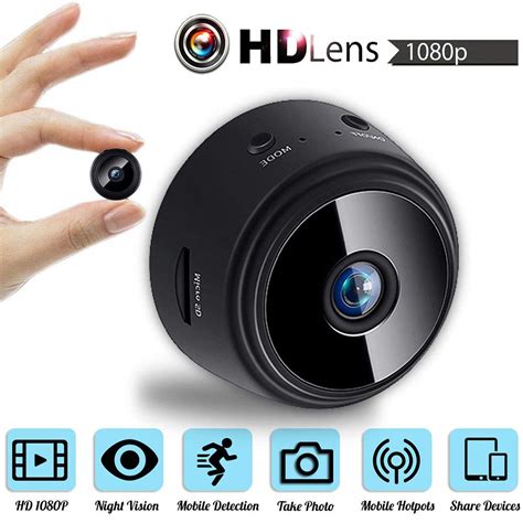 Aubess Mini Camera Wireless Wifi Hidden Spy Cam Hd Uk Electronics
