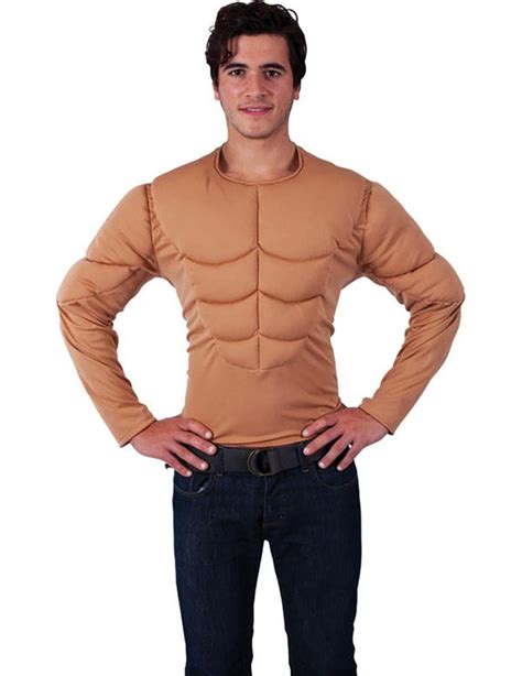 Padded Muscle Chest Adult Costume Shirt Standard