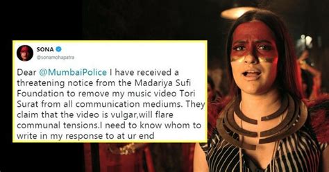 Sona Mohapatra Writes To Mumbai Police Over Threats From Sufi Foundation For Her Songs Video