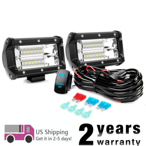 Nilight Off Road Led Light Bar With 5pin Wiring Harness Kit For Jeep