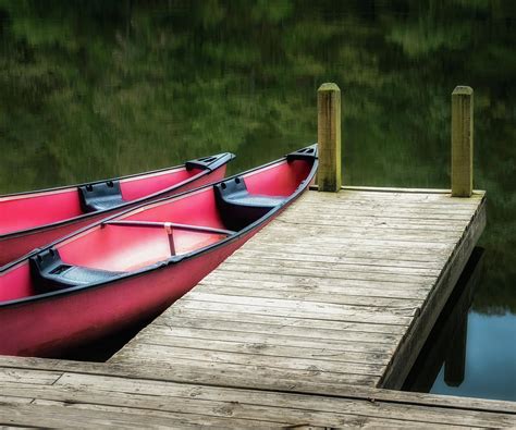 Two Canoes 5x6 Photograph By James Barber Fine Art America