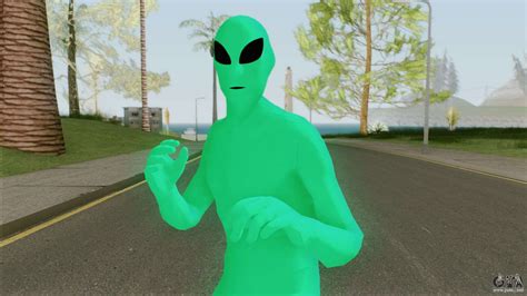 Green Alien Bodysuit GTA Online For GTA San Andreas