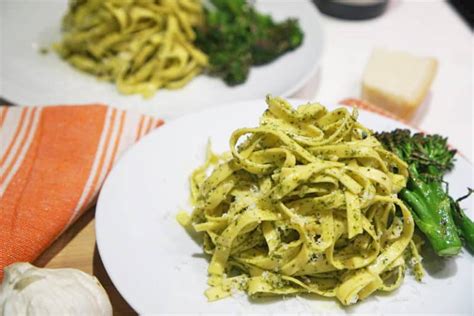 Delicious Pesto Tagliatelle Pasta Recipe - A Food Lover's Kitchen
