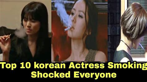 Top 10 Korean Actress Smoking Shocked Everyone Korean Actress 2020 Youtube