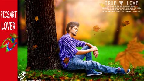 How To Edit Like Photoshop Sad Boy Feeling Alone Editing In Picsart