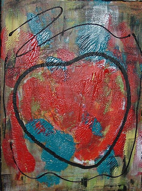 Psychedelic Heart Painting By Lon Fine Art America