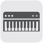 Piano Musical Keyboard Transparent Instrument Icon