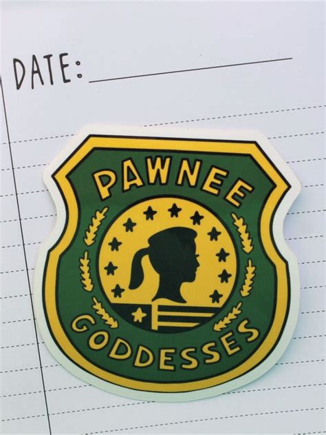 Vinyl Sticker Pawnee Goddesses Parks And Rec Sticker T Etsy Uk