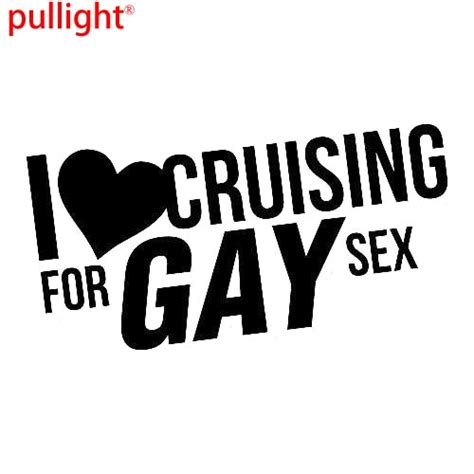 i love cruising for gay sex sticker decal funny vinyl car bumper in car stickers from