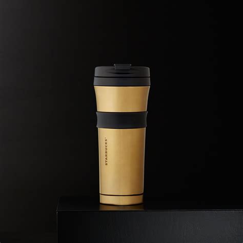 I Love This Gold Travel Mug From Starbucks Starbucks Coffee Tumbler