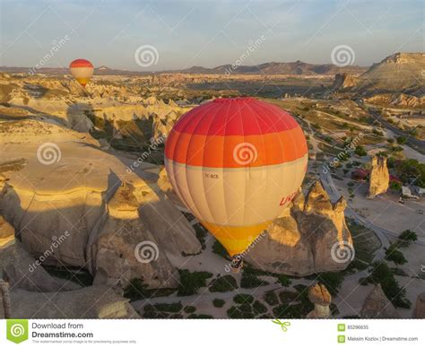 Cappadocia Turkey May 02 2016 Hot Air Balloon Over Cappadocia