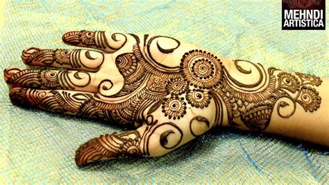 Full hand mehndi or henna is basically a sign of marriage according to hindu as well as. Easy Simple Beautiful Circular Mehndi Designs For Hands ...