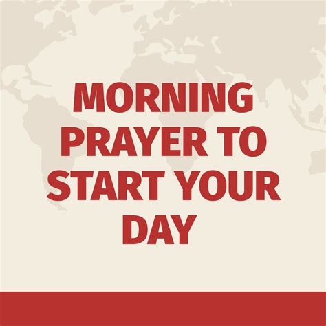 Morning Prayers To Start Your Day With God Prayer Points