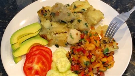 Boil And Fry Provisions With Saltfish Guyanese Caribbean Dish Youtube