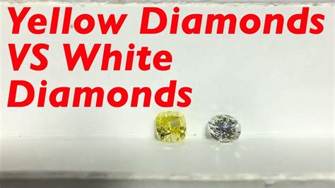 Yellow Diamond Vs White Diamond Natural Yellow Diamonds Vs Natural