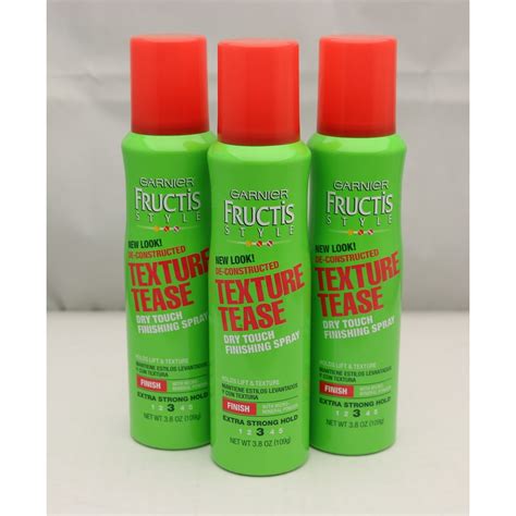 3xgarnier Fructis Style Texture Tease Dry Touch Finishing Spray 38