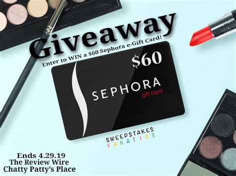 Do you want us to notify you when we get more? April Showers Giveaway Hop - Win a $60 Sephora Gift Card