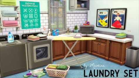 My Sims 4 Blog Laundry Set By Martine