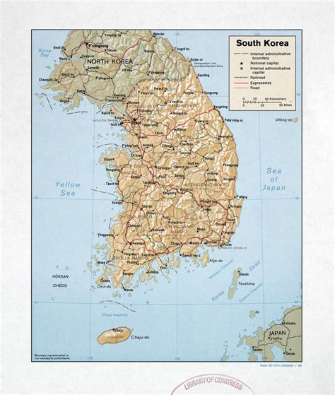Large Detailed Political And Administrative Map Of South Korea With