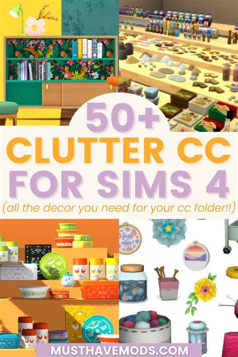 The Ultimate List Of Sims 4 Cc Clutter Kitchen Bedroom Bathroom