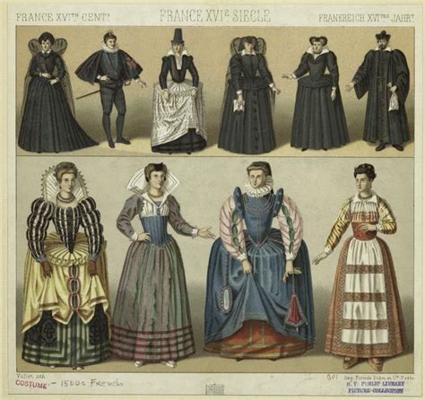 Women And Men France 16th Century 1876 1888 16th Century