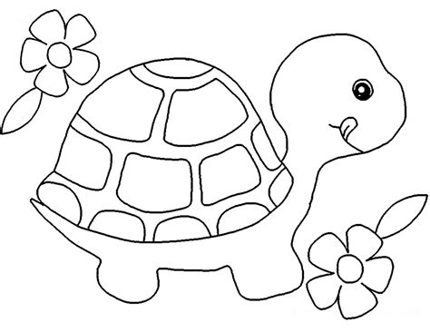 cute turtle coloring pages printable kids worksheets