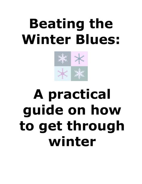 Beating The Winter Blues A Practical Guide On How To