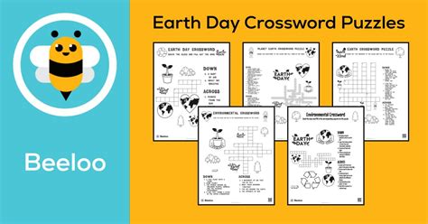 Earth Day Themed Crossword Puzzles • Beeloo Printable Crafts And