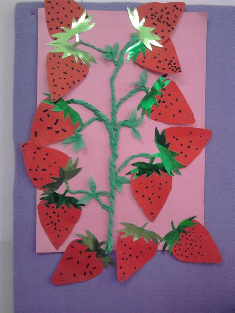 Strawberry Craft 2 Crafts And Worksheets For Preschooltoddler And