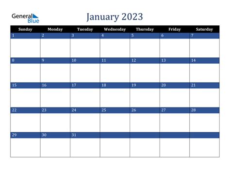 January 2023 Calendar Editable Word Printable Word Searches