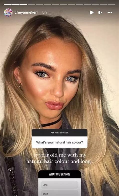 Love Islands Cheyanne Reveals Her Natural Hair Colour In Throwback