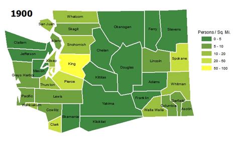 Washington Population Density Map