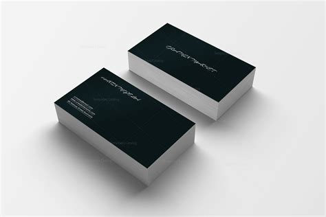 Black Simple Business Card Design 002508 Template Catalog