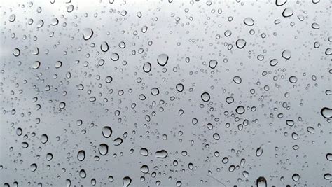 Rain Drops Running Down Window Glass Sadness Depression