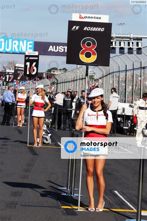 Grid Girl Formula One World Championship Rd 1 Australian Grand Prix Race Albert Park