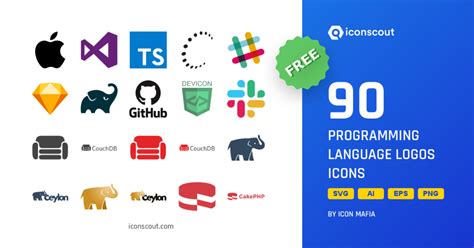 Download Programming Language Logos Icon Pack Available In Svg Png