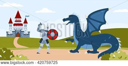 Knight Fighting Vector Photo Free Trial Bigstock