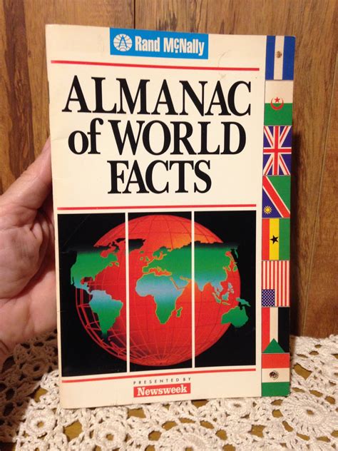 Almanac Of World Facts Rand Mcnally Copyright 1994 Paper Booklet Etsy
