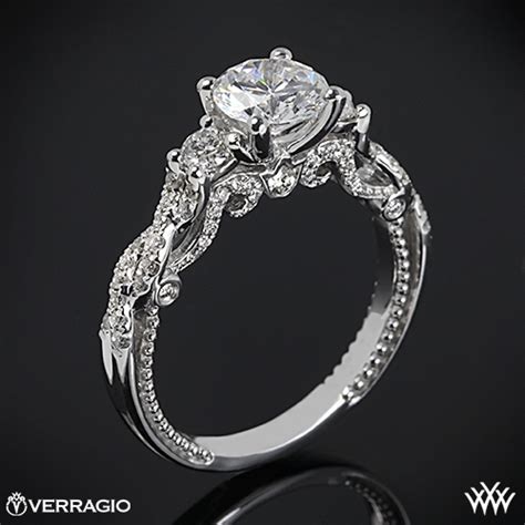 Comes in a standard width of 6 mm. Verragio Braided 3 Stone Engagement Ring | 1995