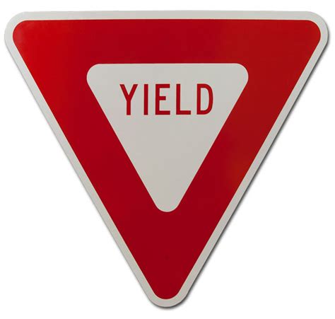 triangle yield sign