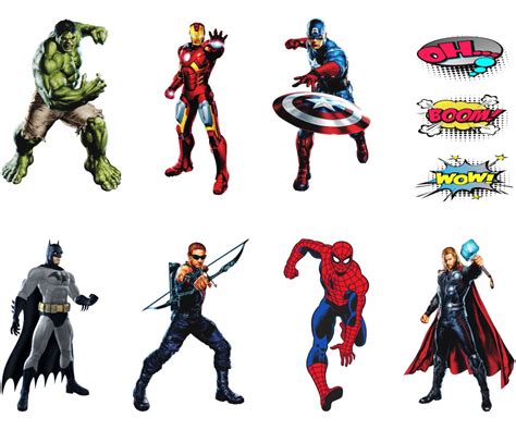 Adesivos De Super Heróis