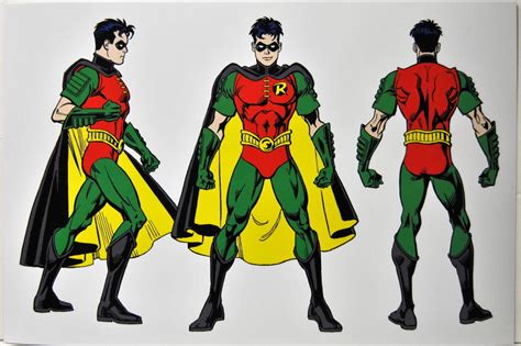 Batman Knightforce Dc Style Guide Print Robin Model Sheet Turnarounds
