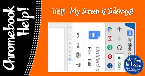 The upcoming feature, called capture mode, will allow chromebook users to easily record their screens without extensions. Help! Fix My Chromebook… My Screen is Sideways! • A Turn ...