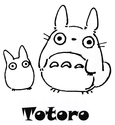 Totoro Coloring Page Coloring Home