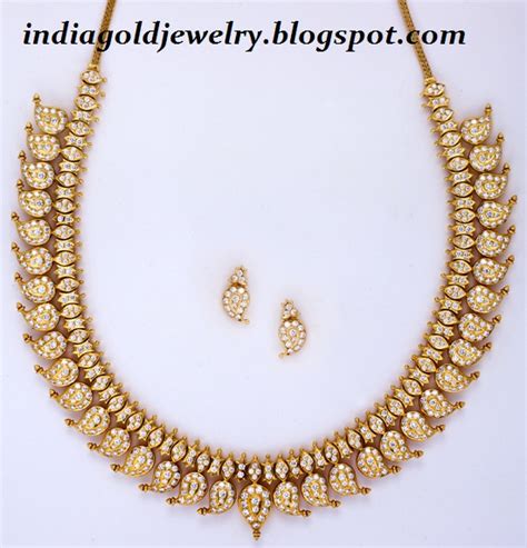 2020 popular 1 trends in jewelry & accessories with ct diamond necklace and 1. Indian Gold and Diamond Jewellery: Mango Design Necklace ...