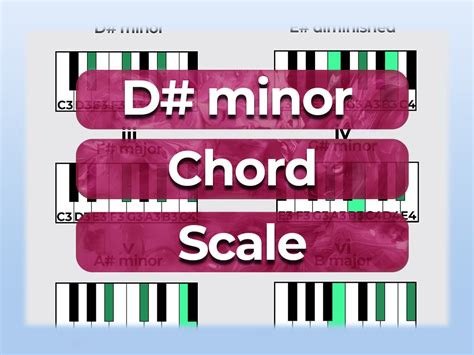 D Minor Chord Scale Chords In The Key Of D Sharp Minor